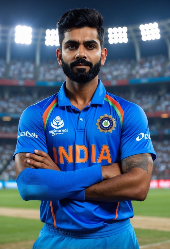 Virat Kohli in the cricket field