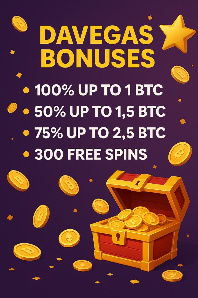 Crypto Sportsbook Davegas Bonuses